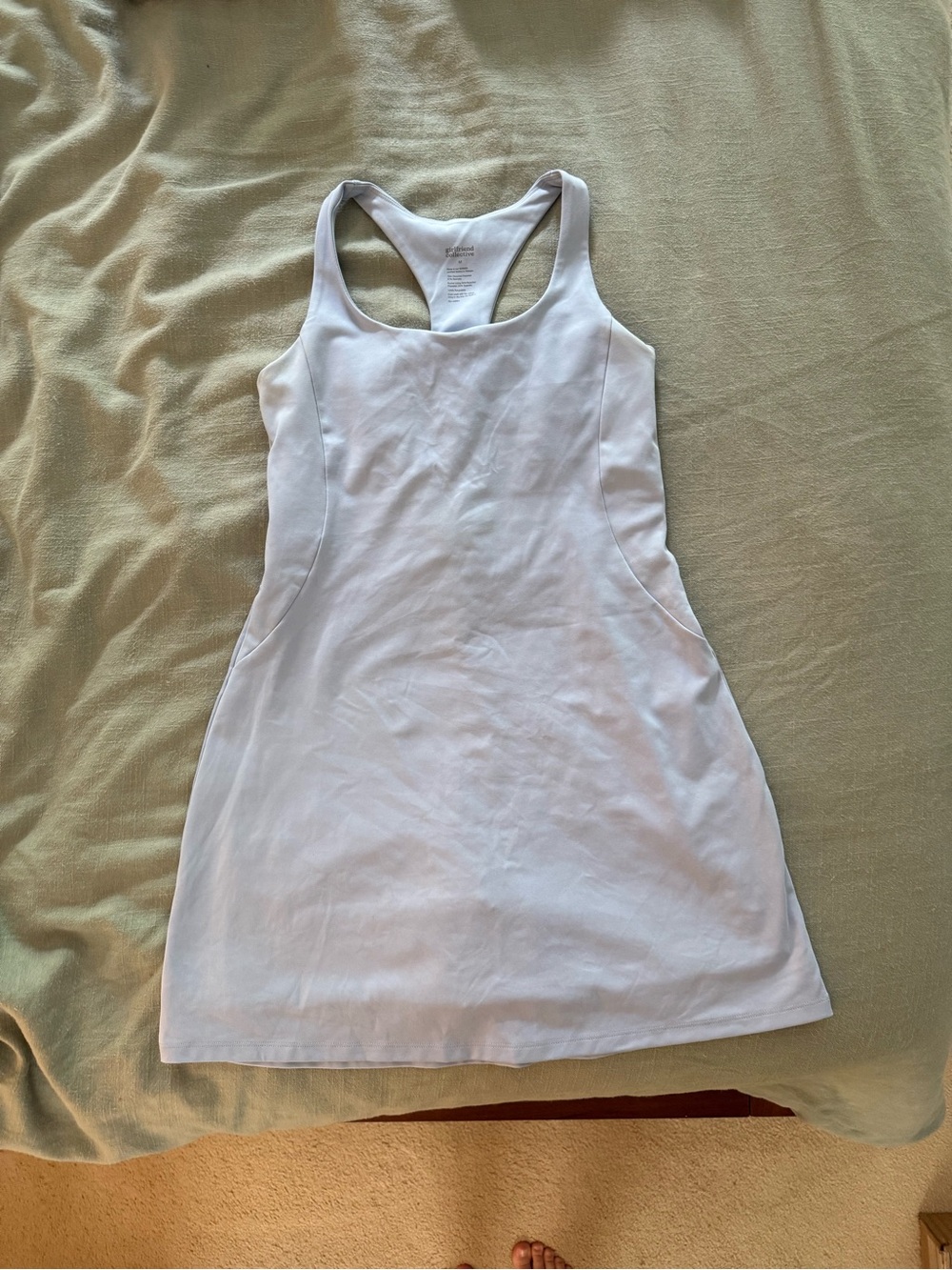 girlfriend collective Paloma Racerback Dress in Droplet